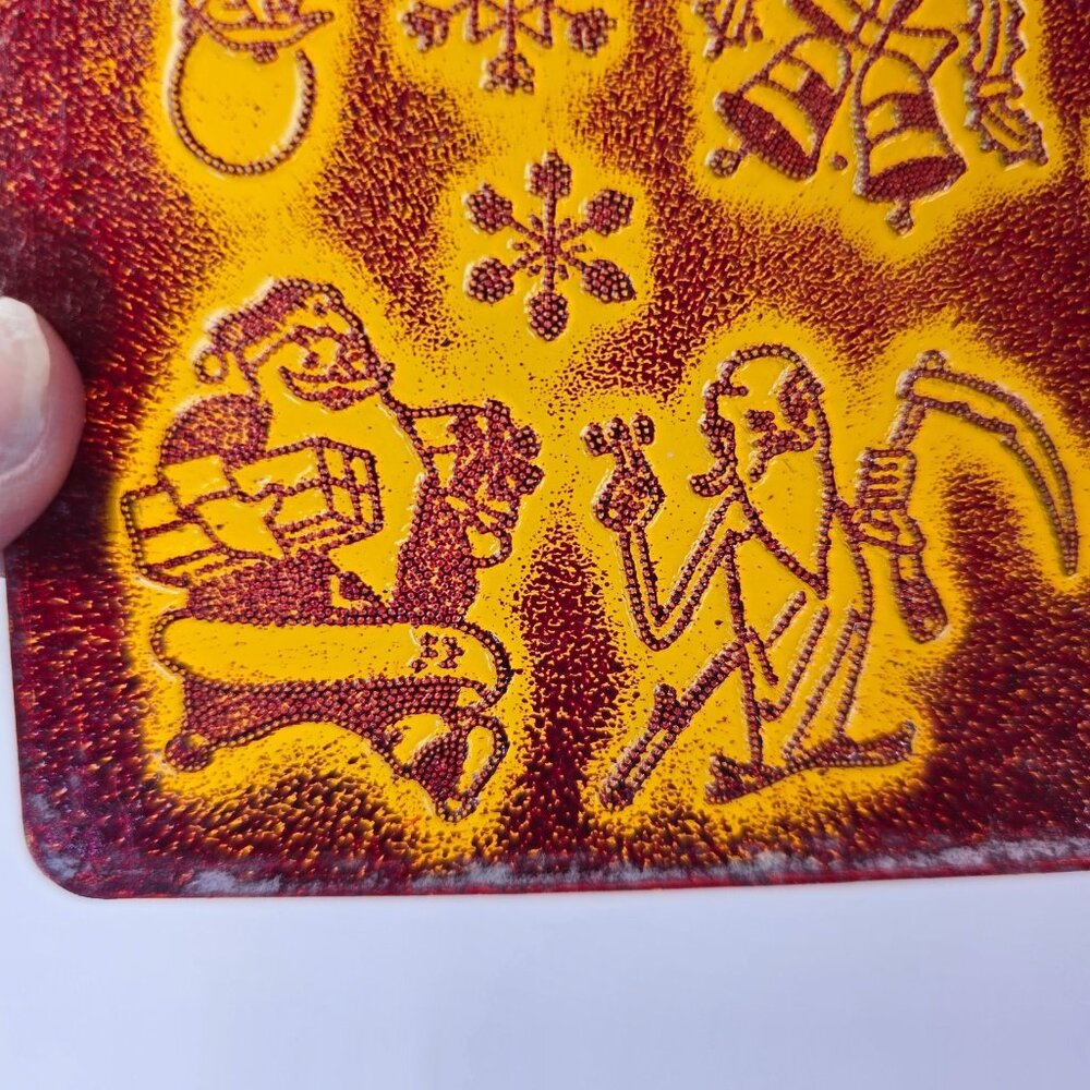 Vintage Christmas Gestetner Symbols Plate Stencil Holiday England Santa Claus - Picture 6 of 13